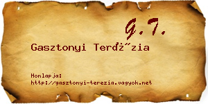 Gasztonyi Terézia névjegykártya